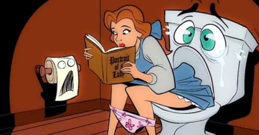 Ilustraciones que demuestran que las princesas si van al baño