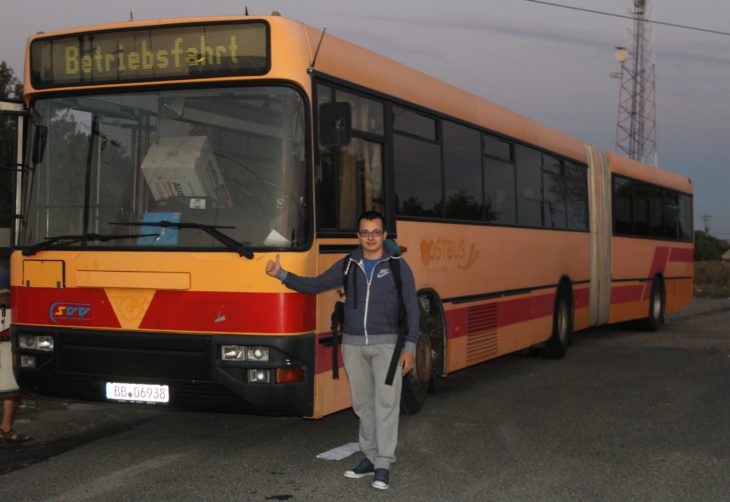 Timotei Rad viajó en este largo autobús de Viena a Arad 
