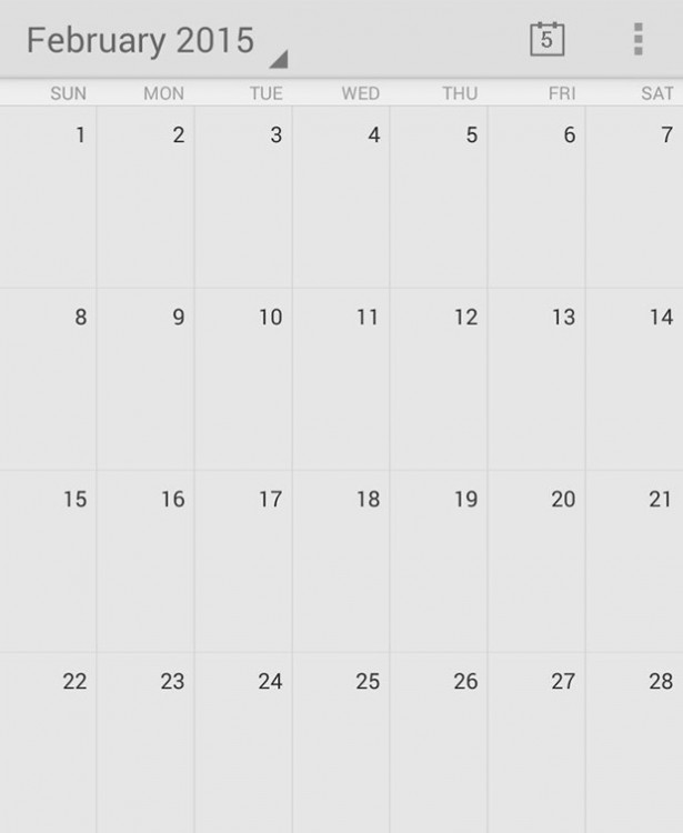 calendario que muestra el perfecto acomodo del mes de febrero 