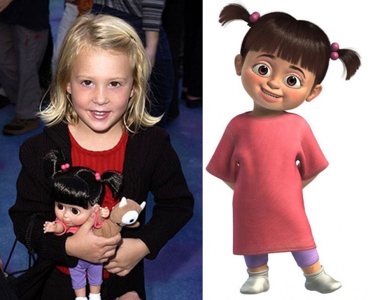 Mary Gibbs niña que hizo la vos de Boo la protagonista de Monsters Inc 