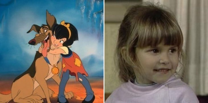 Judith Barsi niña que dio vida a Ana María en la película Todos los perros van al cielo 