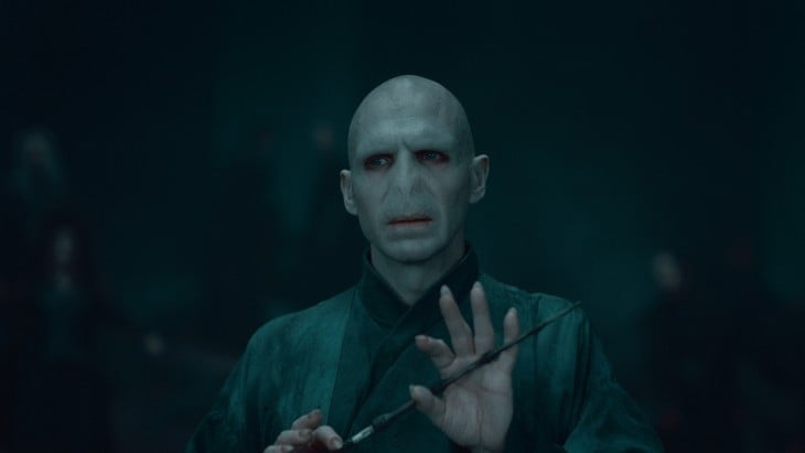 fotografía de Voldemort personaje de la saga de Harry Potter 