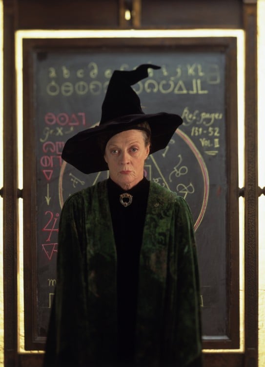 imagen de la profesora McGonagall en la saga de Harry Potter