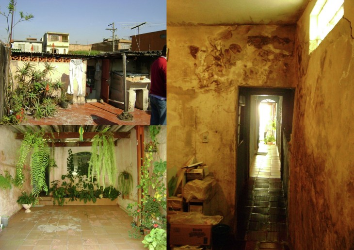 casa de una mujer empleada doméstica en Sao Paulo, Brasil antes de ser remodelada 