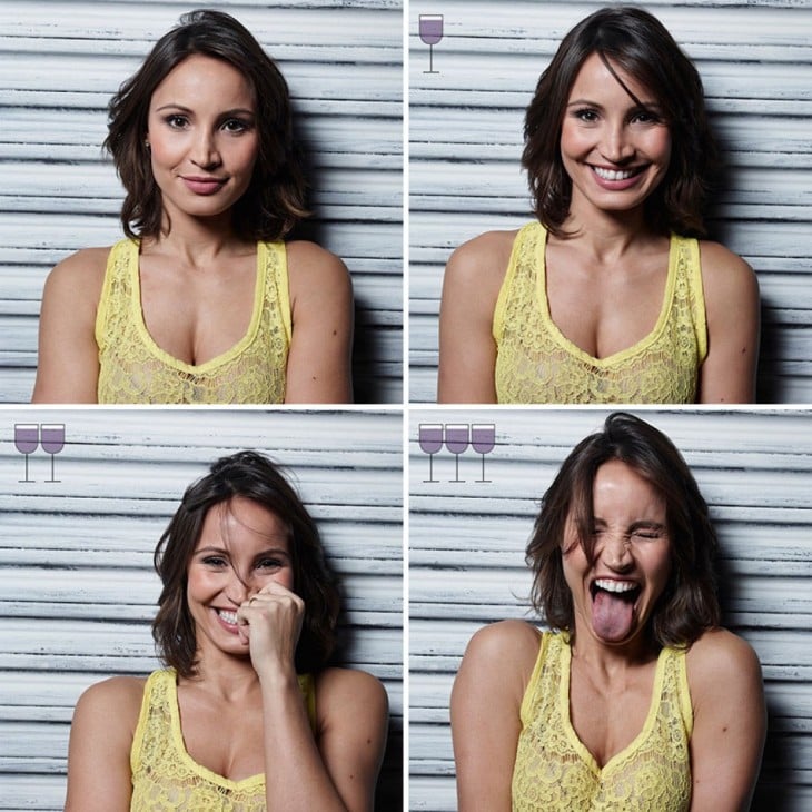 fotógrafo brasileño capta las expresiones de unas chicas después de 3 copas de vino 