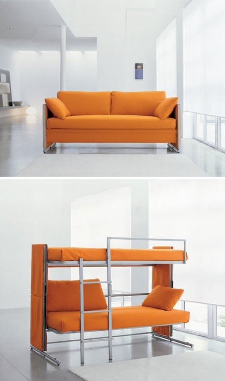 diseño de un sofá cama litera 