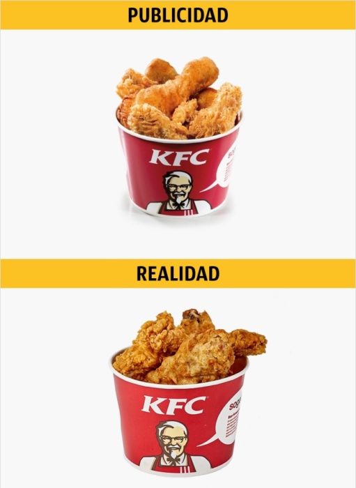 PUBLICIDAD/REALIDAD, Mini Bucket de KFC