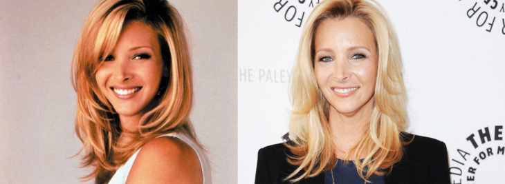 Lisa Kudrow en 1994 y en 2016