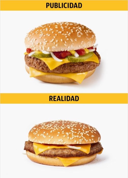 PUBLICIDAD/REALIDAD, una Cuarto de Libra de MC DONALD'S