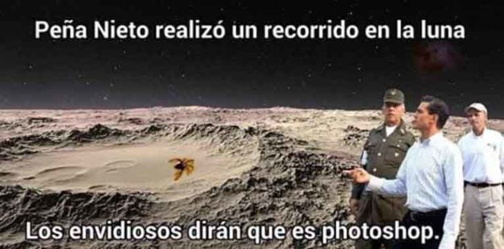 Memes de la visita de Peña Nieto a Pemex en Coatzacoalcos en una visita a la luna 