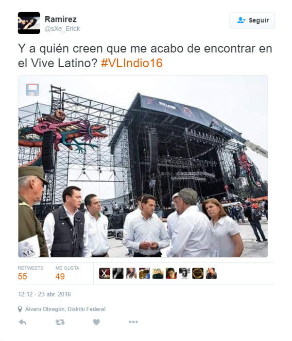 Memes de la visita de Peña Nieto a Pemex en Coatzacoalcos en el Vive Latino 