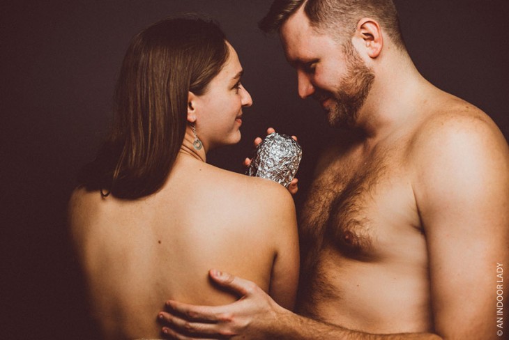 PAREJA DEL BURRITO DESNUDA