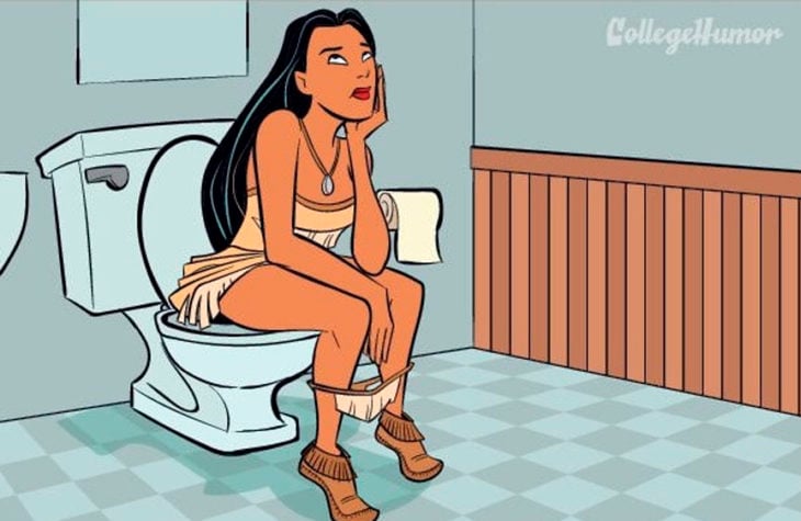 POCAHONTAS DEFECANDO