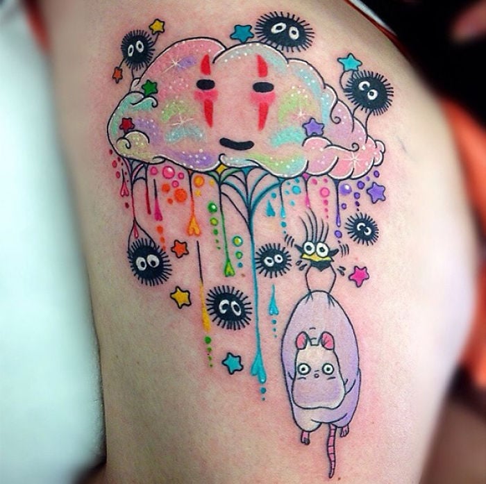 22 Tatuajes inspirados en los Hayao Miyazaki Films y Totoro