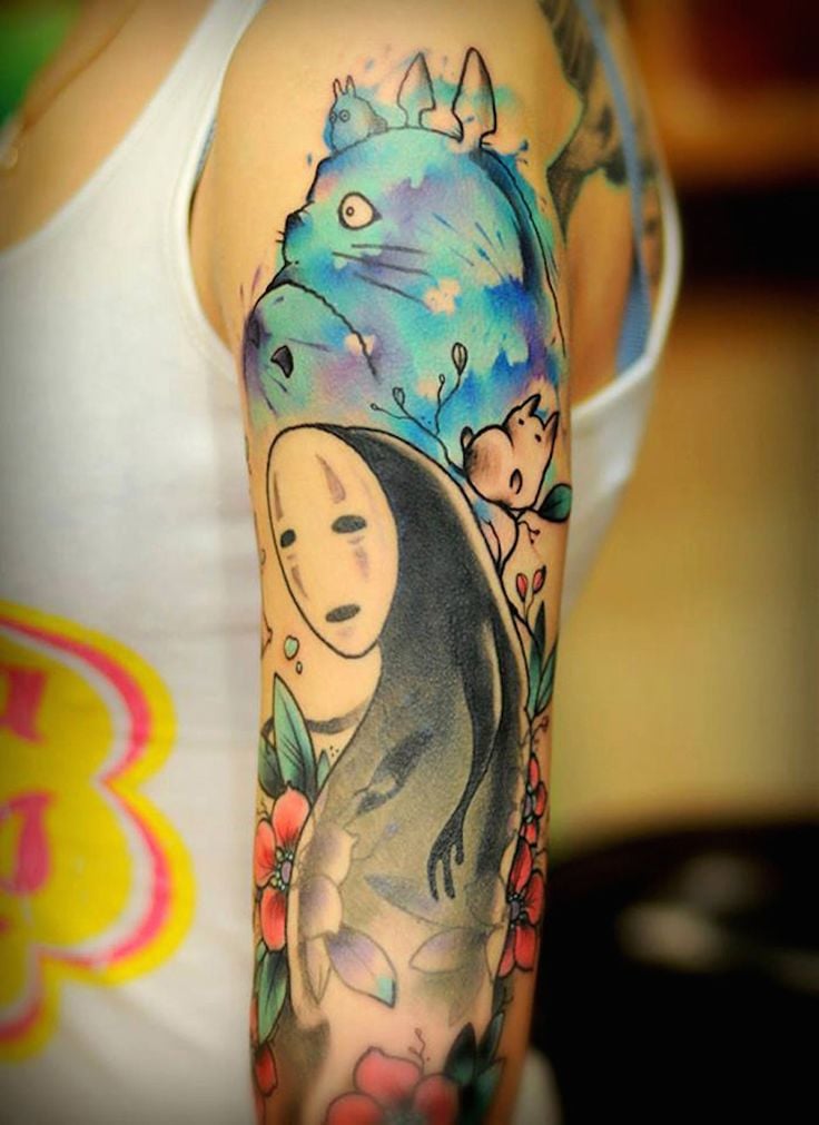 22 Tatuajes inspirados en los Hayao Miyazaki Films y Totoro