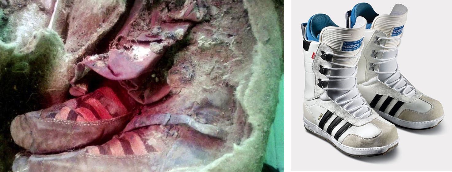 Una momia de 1,500 años con tennis Adidas