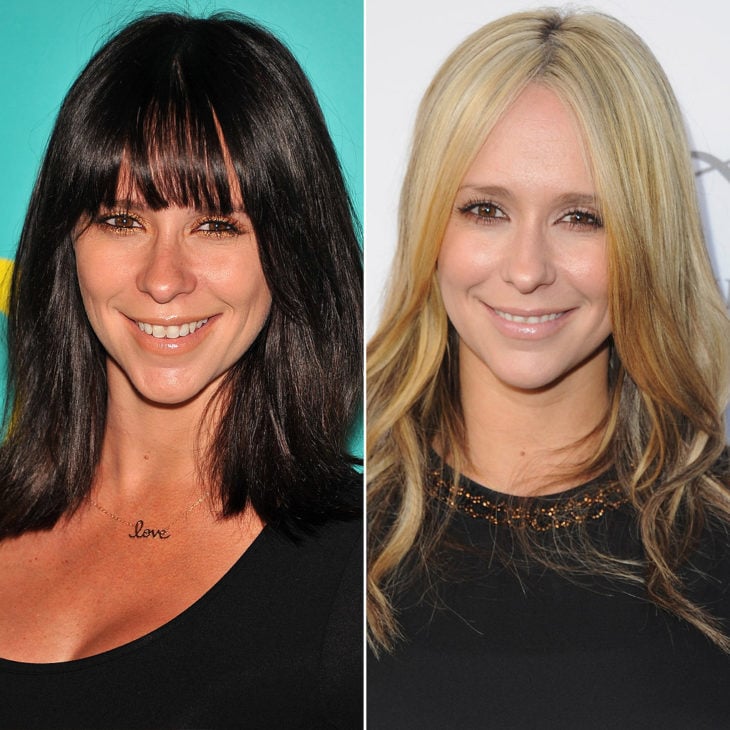 jennifer love-hewitt con el cabello negro y rubio