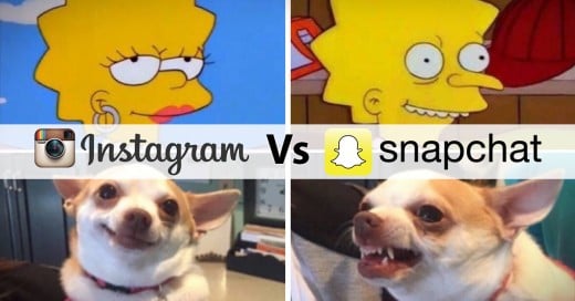 diferencia entre Instagram y Snapchat