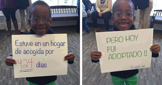 conmovedoras fotos de niños que fueron adoptados