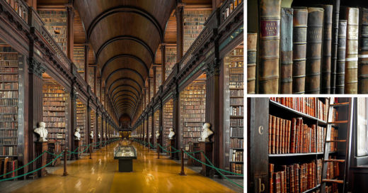 biblioteca con 300 años de antigüedad con más libros de Irlanda