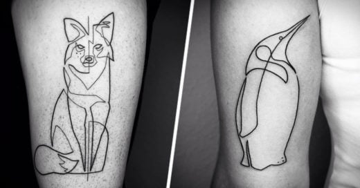 Tatuajes de linea continua