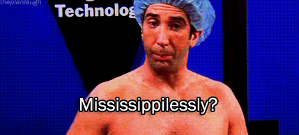 Gif de Ross diciendo "mississippilessly"