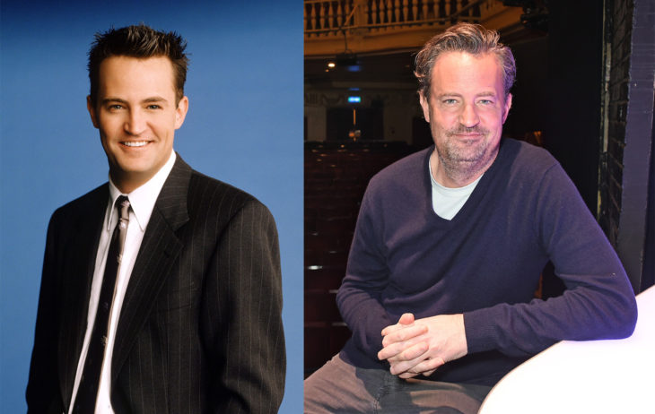 Matthew Perry en 1994 y en 2016