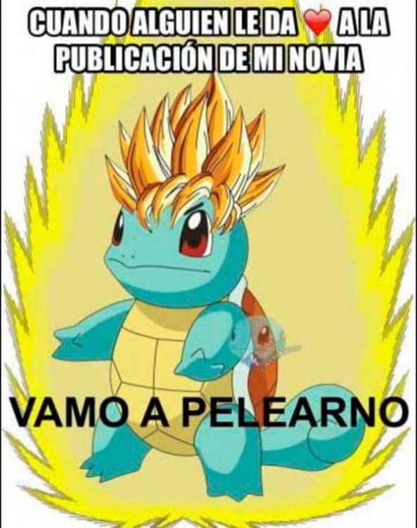 meme squirtle vamo a pelearno