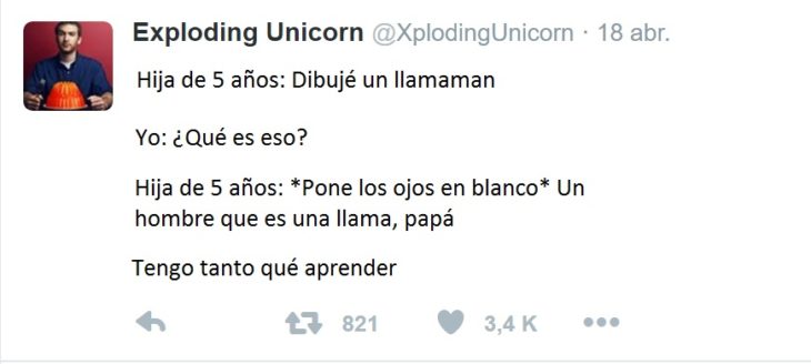 papá twitter hija 5 años llamaman