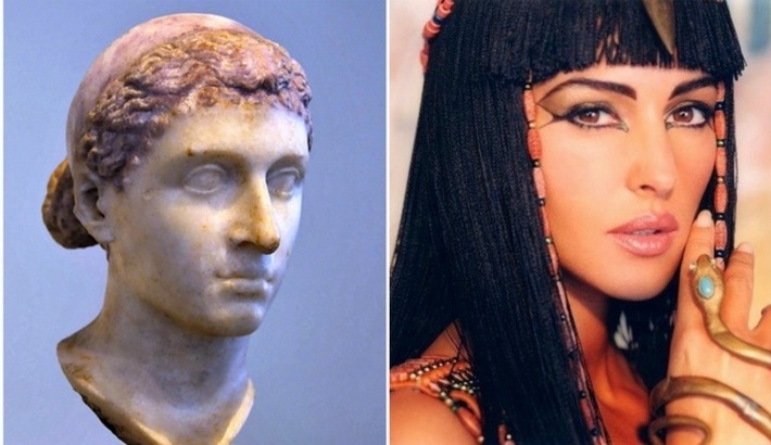 Personajes Históricos En La Vida Real. Cleopatra interpretada por Monica Belluci en la película Asterix y Obelix