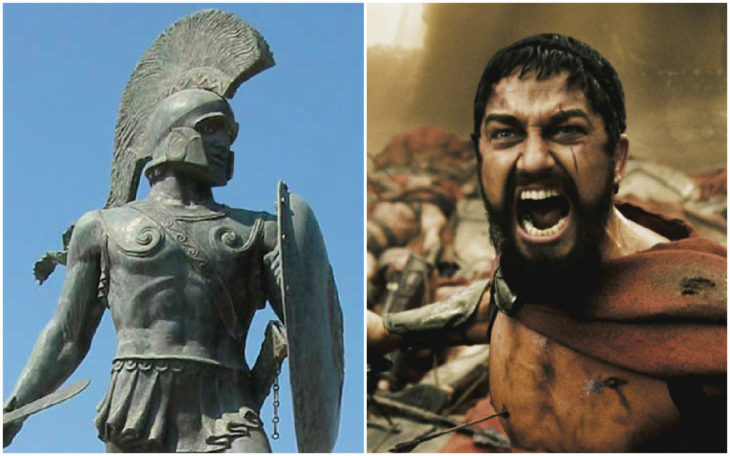 Personajes Históricos En La Vida Real. Rey Leónidas I interpretado por Gerard Butler en la película 300