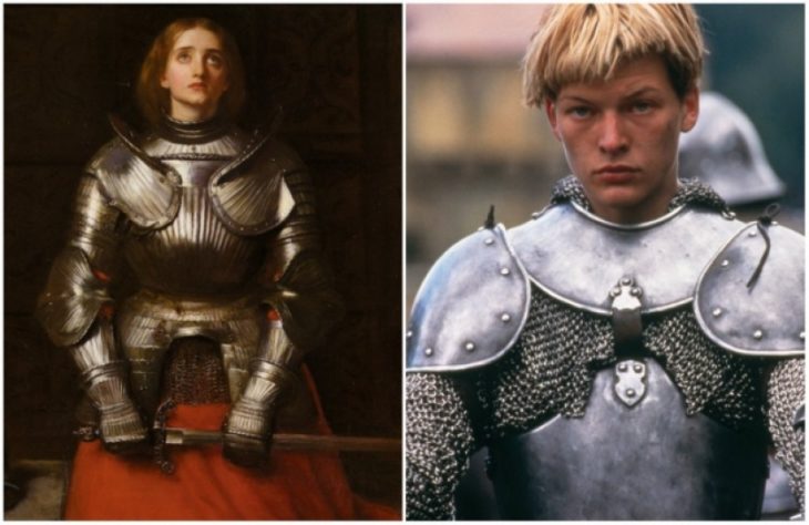 Personajes Históricos En La Vida Real. Juana de Arco interpretada por Milla Jovovich en la película Juana de Arco