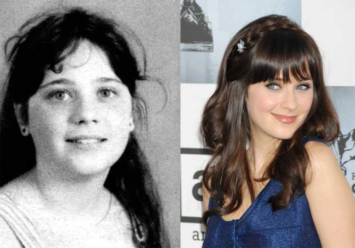 zooey deschanel - antes y ahora