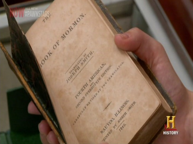 libro mormón vendido en el precio de la historia por 24,000 dólares 
