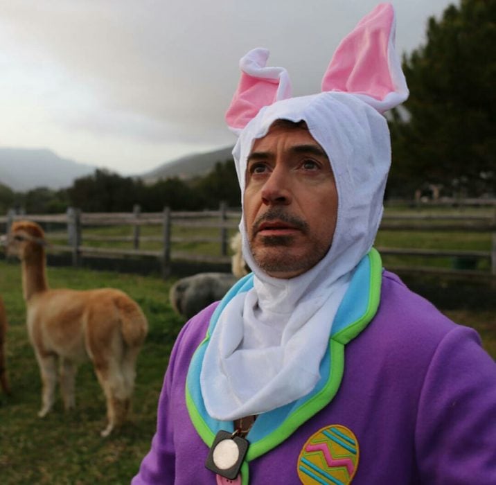  Robert Downey Jr vestido de conejo