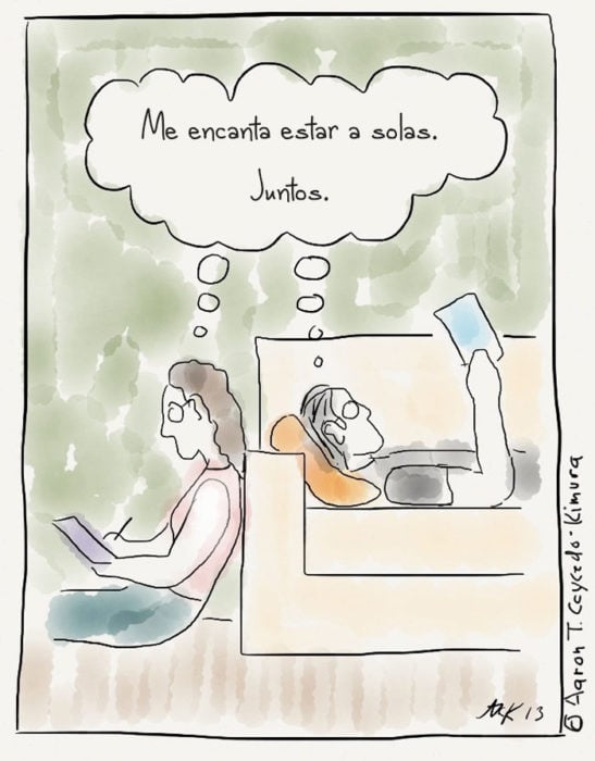 pareja leyendo juntos