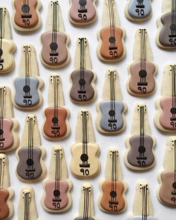 galletas en forma de violines 