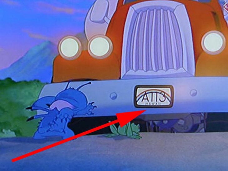 Disney, en Lilo & Stich aparece el código A113 en una placa de un carro de Hawaii