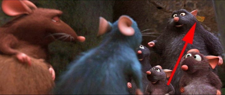 Disney, en la película Ratatouille aparece el código A113 en la oreja de una rata