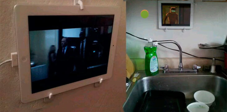 coloca tu ipad en la cocina o en cualquier lugar