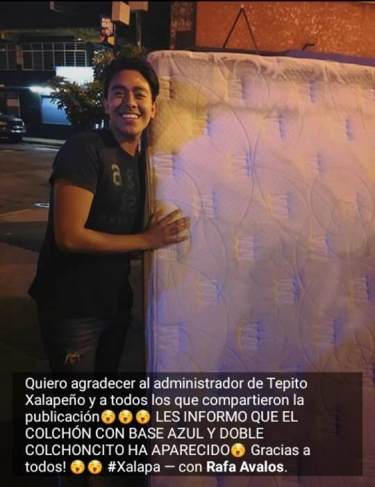 encontró su colchón