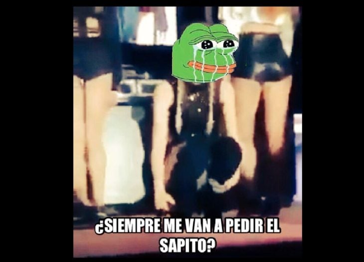 meme con cara de sapo a belinda como Lady Sapito 