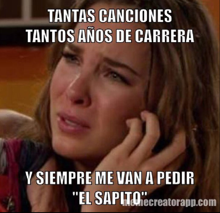 belinda llorando meme a Lady Sapito 