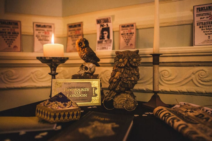 detalles en la boda al estilo de Harry Potter en Inglaterra 