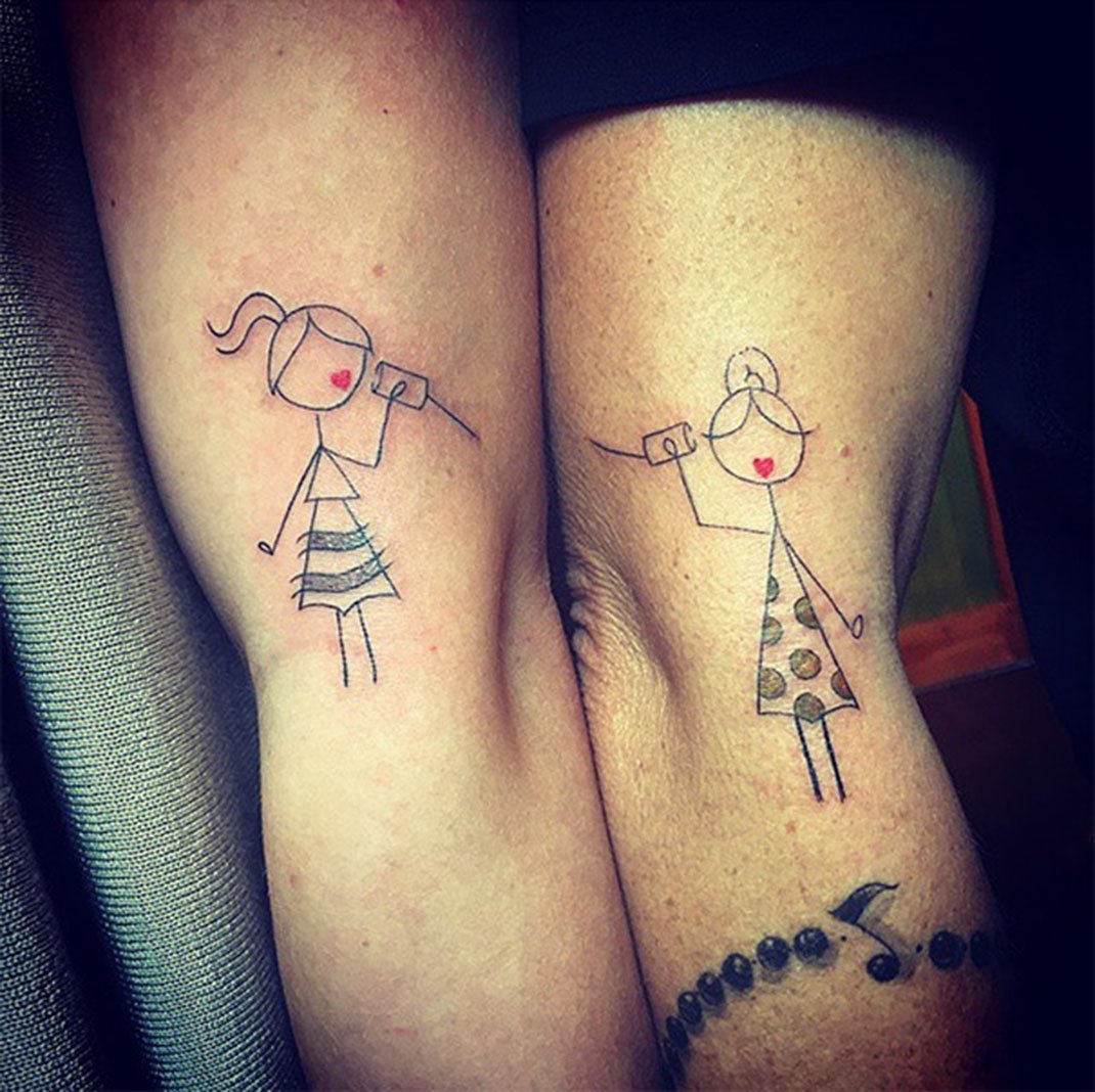 24 tatuajes diseñados para padres e hijos, elegantes