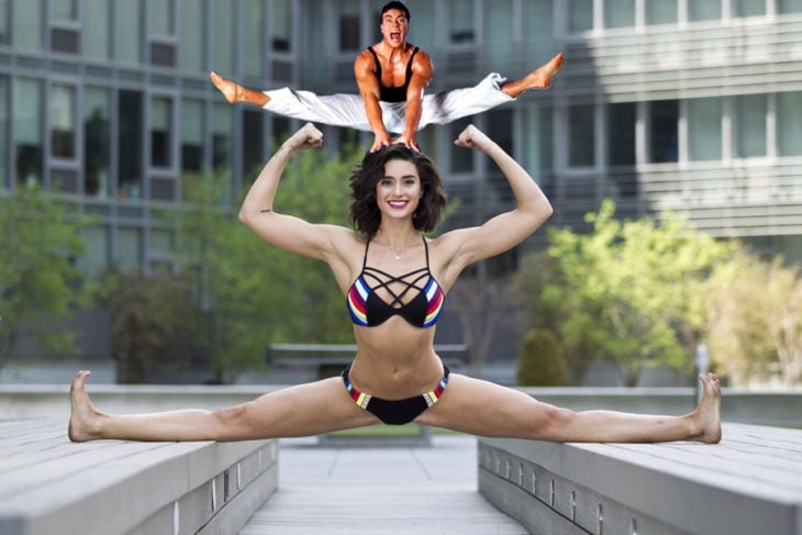 bianca bree y el split de van damme en la cabeza