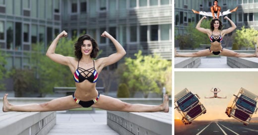 La hija de Van Damme es trolleada al imitar la famosa pose de su padre