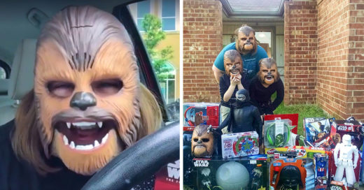 La mujer del video viral de Chewbacca recibió juguetes de regalo