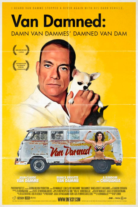 cartel de parodia pelicula de van damme