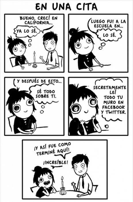 Ilustraciones Sarah Andersen. En una cita